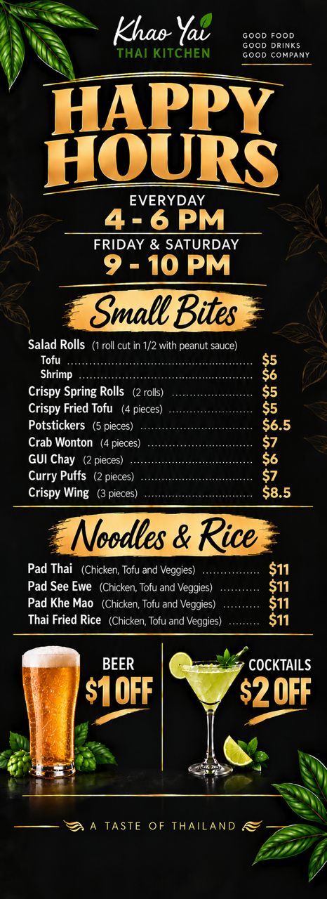 Hillsboro Drink Menu